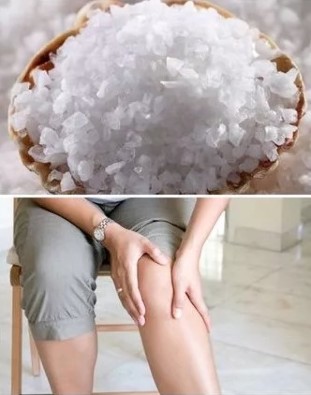 Salt in the treatment of knee